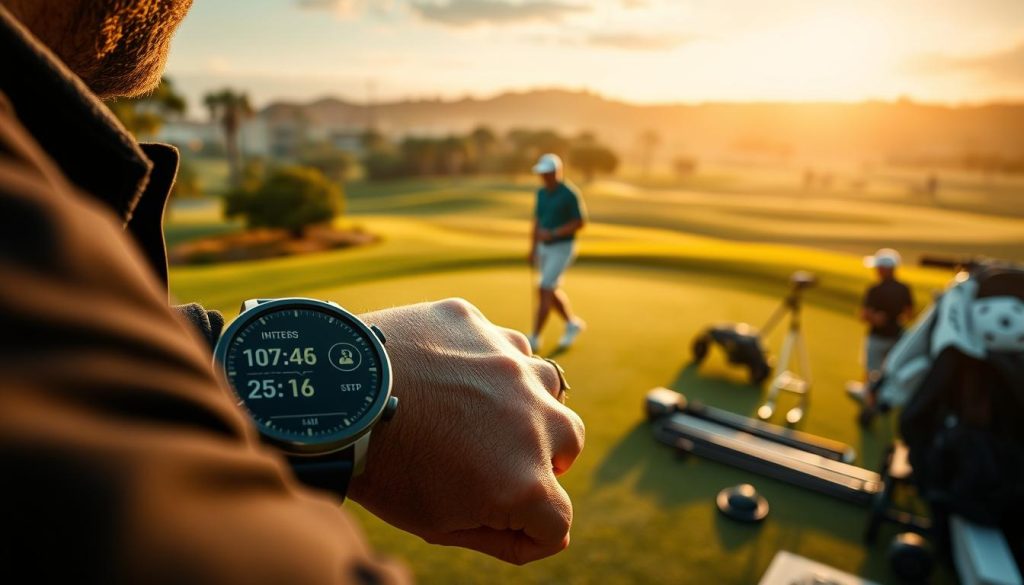 Distance covered during golf training
