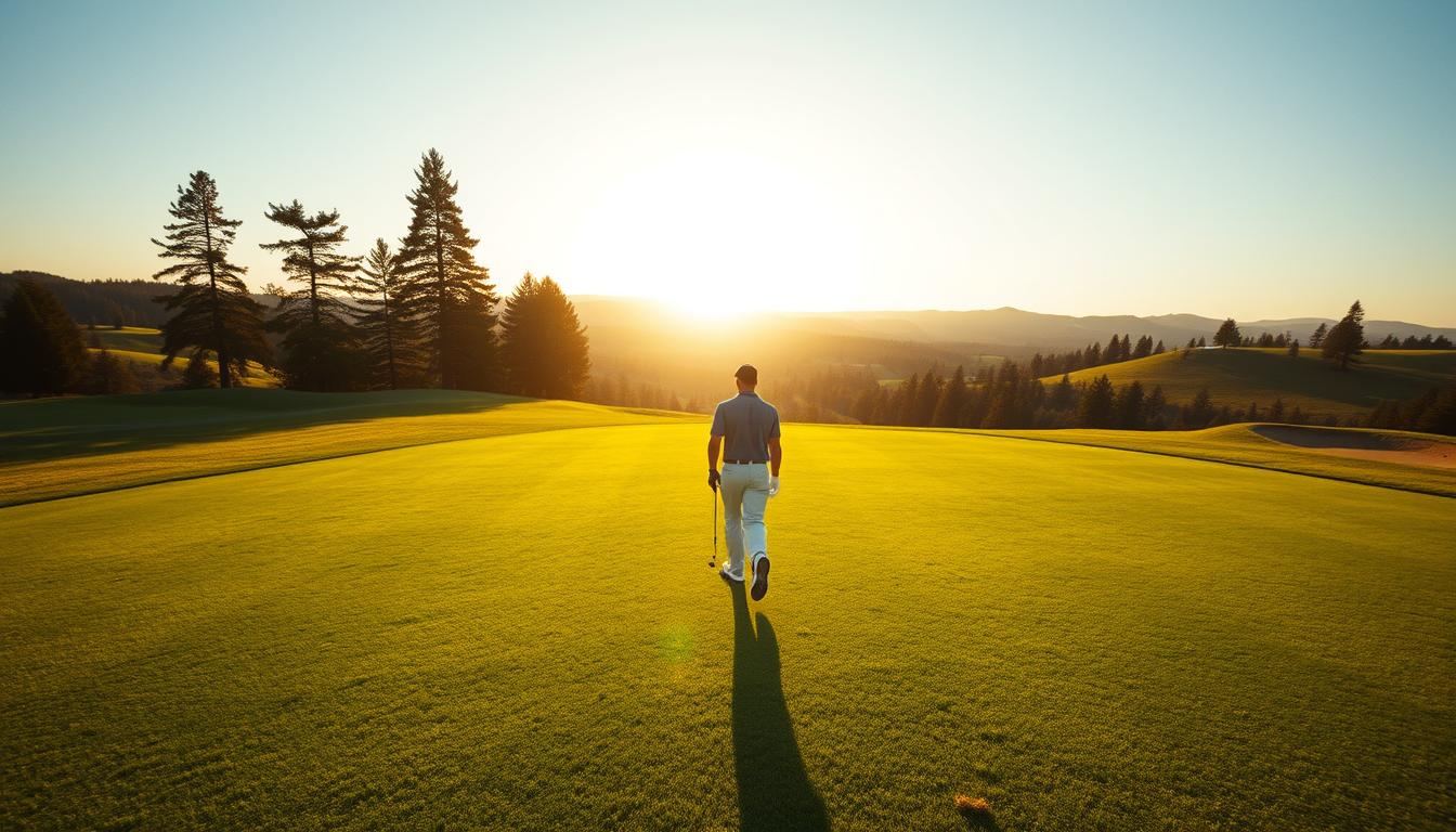 how much a professional golf player walks