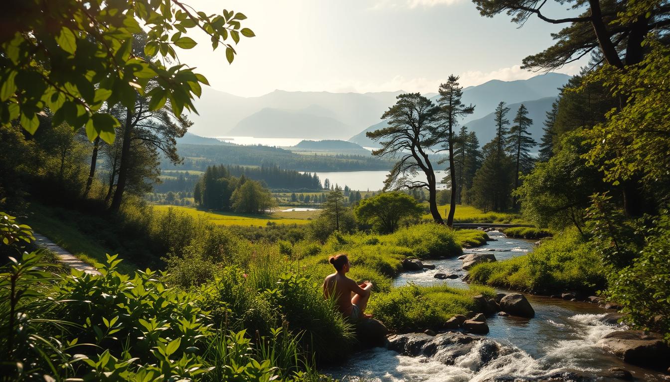 Nature therapy and negative ions