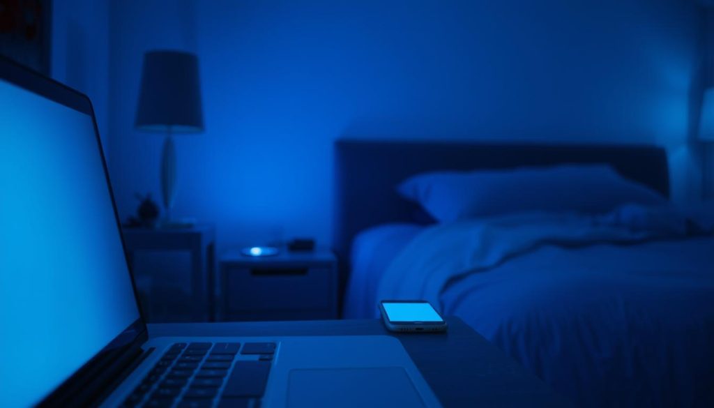 blue light exposure from modern devices