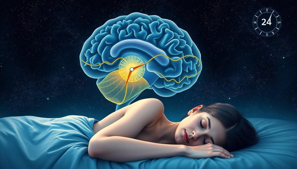 circadian rhythm sleep-wake cycle diagram