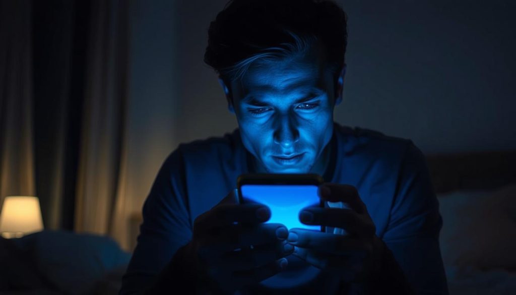 evening screen time disrupting circadian rhythms