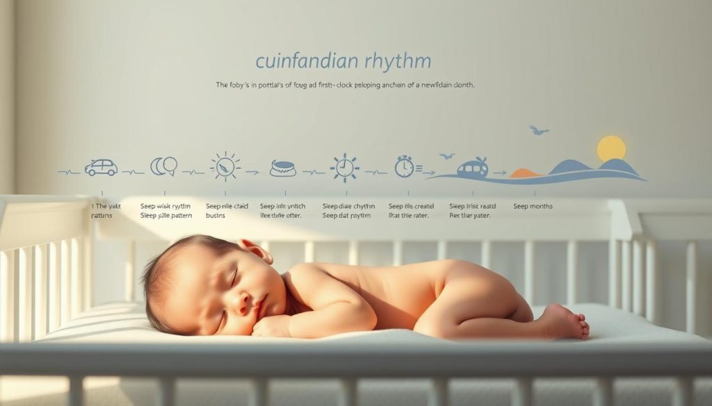 infant circadian rhythms development timeline