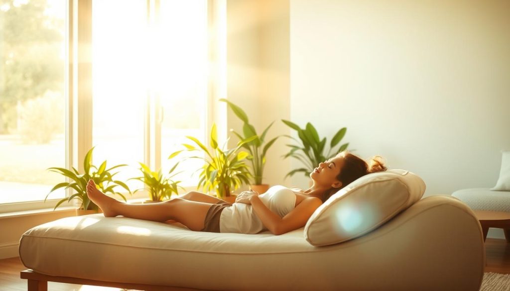 natural light therapy treatment session